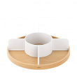 Turntable with dividers, UMBRA BELLWOOD LAZY SUSAN, Ø 30, Natural / White Turntable with dividers, UMBRA BELLWOOD LAZY SUSAN, Ø 30, Natural / White
