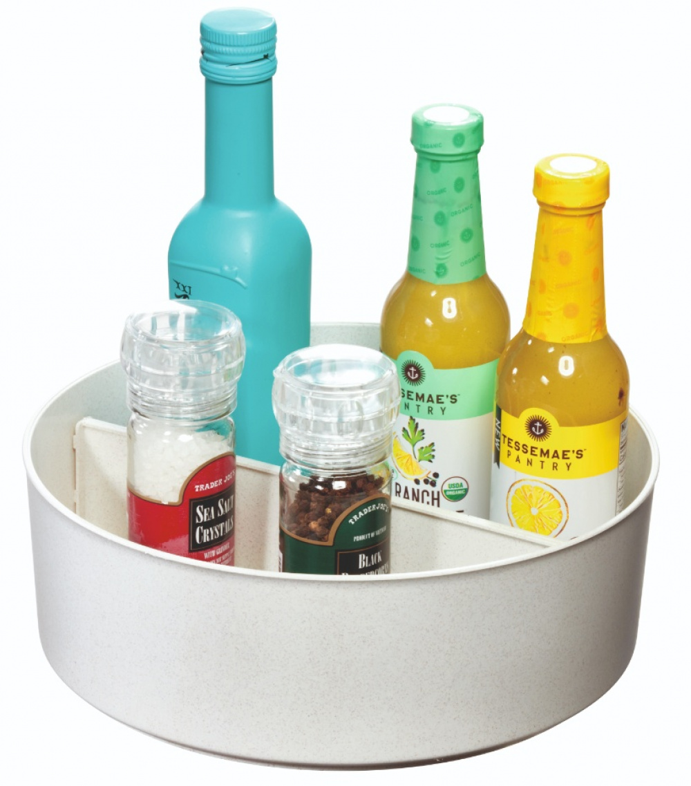Turntable, PANSINO RPET DIVIDED SPINNER, High, Ø 25,4 cm, White in the group Storage / Kitchen storage / Kitchen cabinet organizers / Spice racks at SmartaSaker.se (42742)