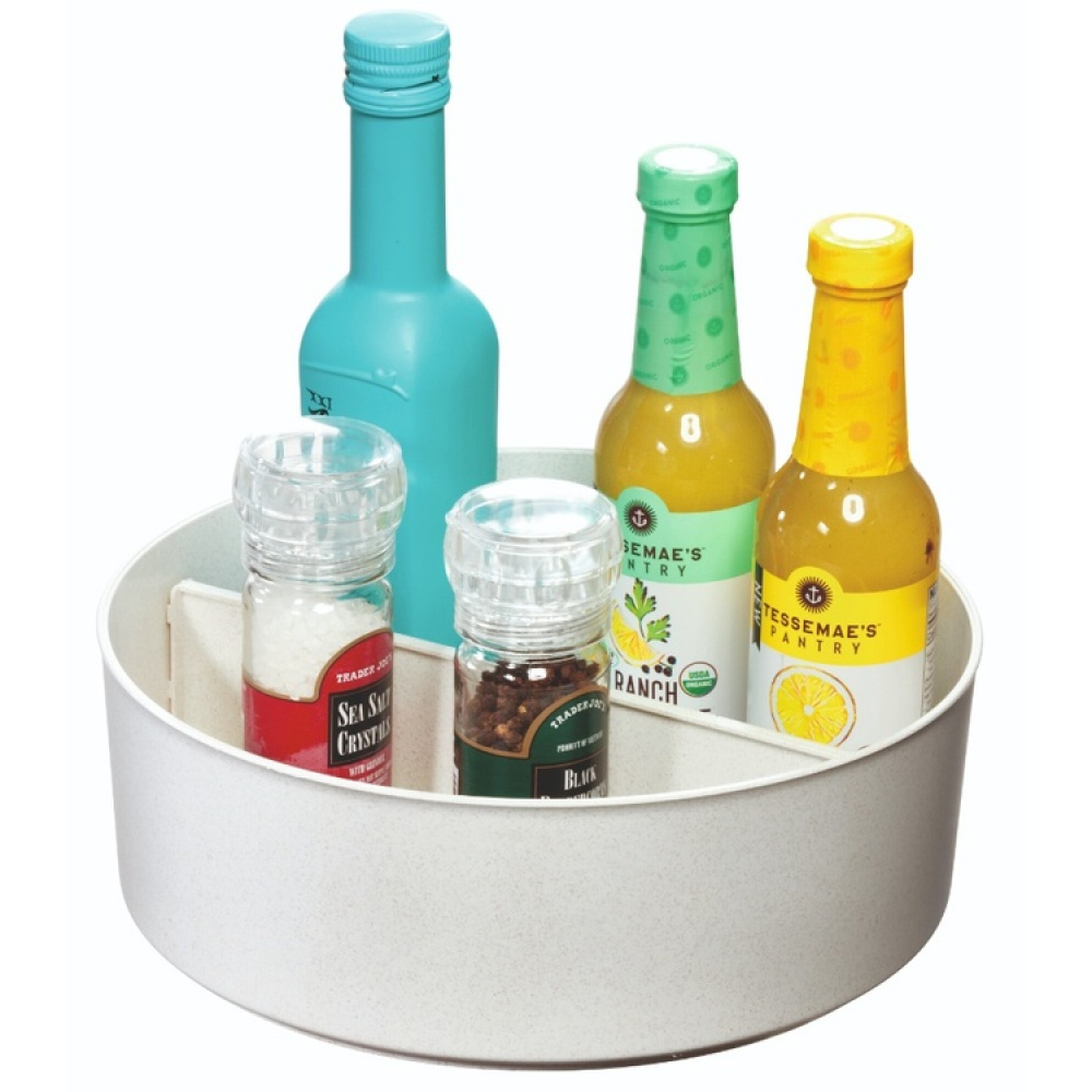 Turntable, PANSINO RPET DIVIDED SPINNER, High, Ø 25,4 cm, White in the group Storage / Kitchen storage / Kitchen cabinet organizers / Spice racks at SmartaSaker.se (42742)