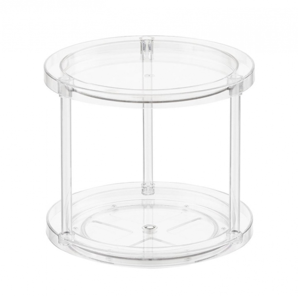 Lazy Susan, 2 Tier, THE HOME EDIT TURNTABLE Ø 24 x H 22,2 cm, Transparent in the group Storage / Kitchen storage at SmartaSaker.se (42746)
