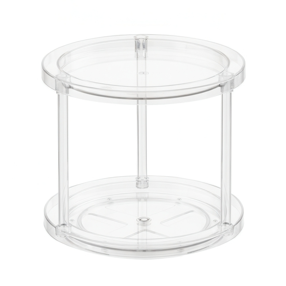 Lazy Susan, 2 Tier, THE HOME EDIT TURNTABLE Ø 24 x H 22,2 cm, Transparent in the group Storage / Kitchen storage / Kitchen cabinet organizers / Spice racks at SmartaSaker.se (42746)