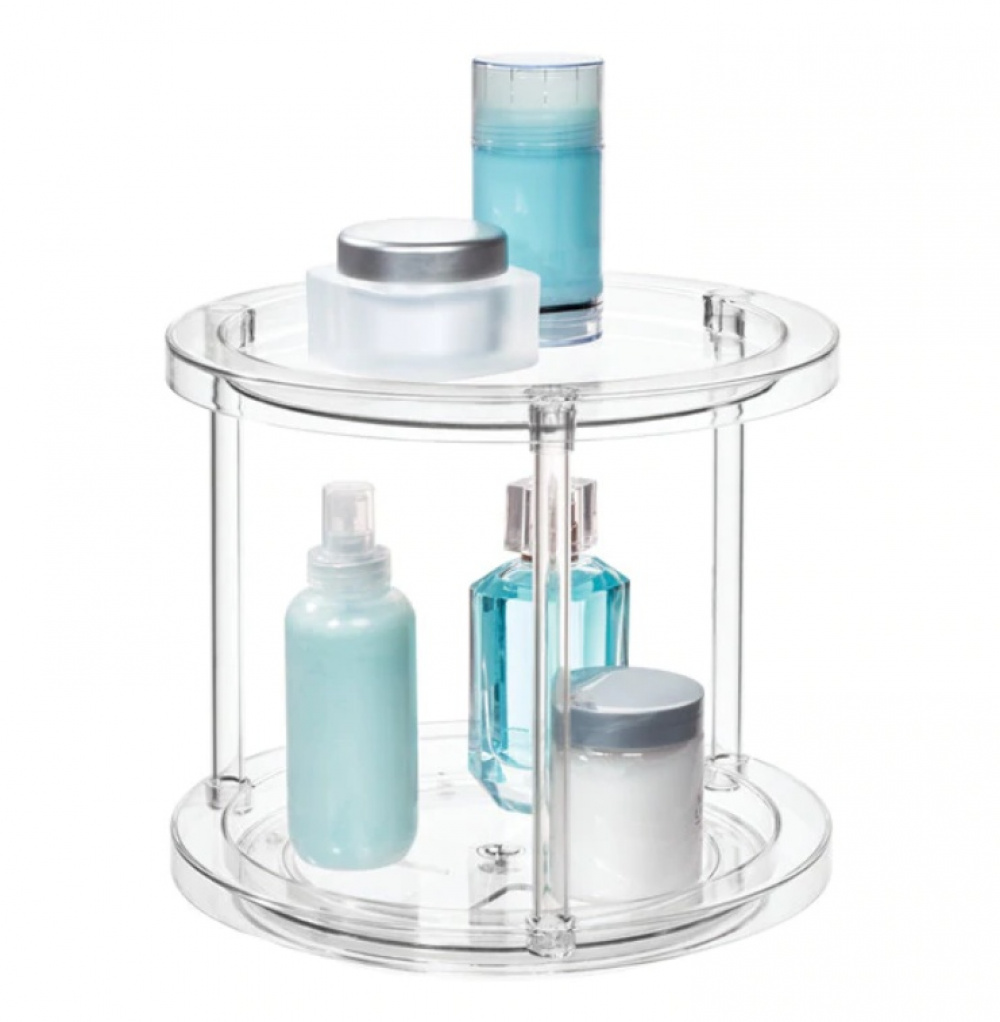 Lazy Susan, 2 Tier, THE HOME EDIT TURNTABLE Ø 24 x H 22,2 cm, Transparent in the group Storage / Kitchen storage at SmartaSaker.se (42746)
