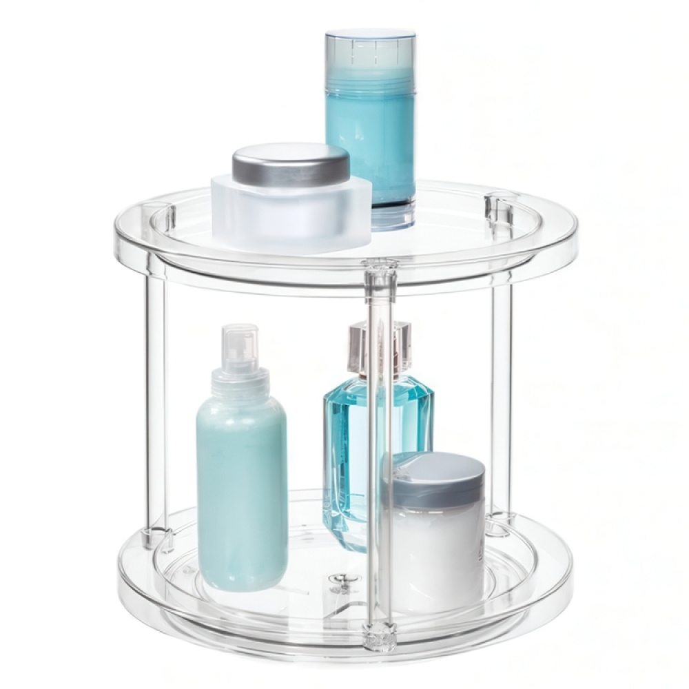 Lazy Susan, 2 Tier, THE HOME EDIT TURNTABLE Ø 24 x H 22,2 cm, Transparent in the group Storage / Kitchen storage / Kitchen cabinet organizers / Spice racks at SmartaSaker.se (42746)