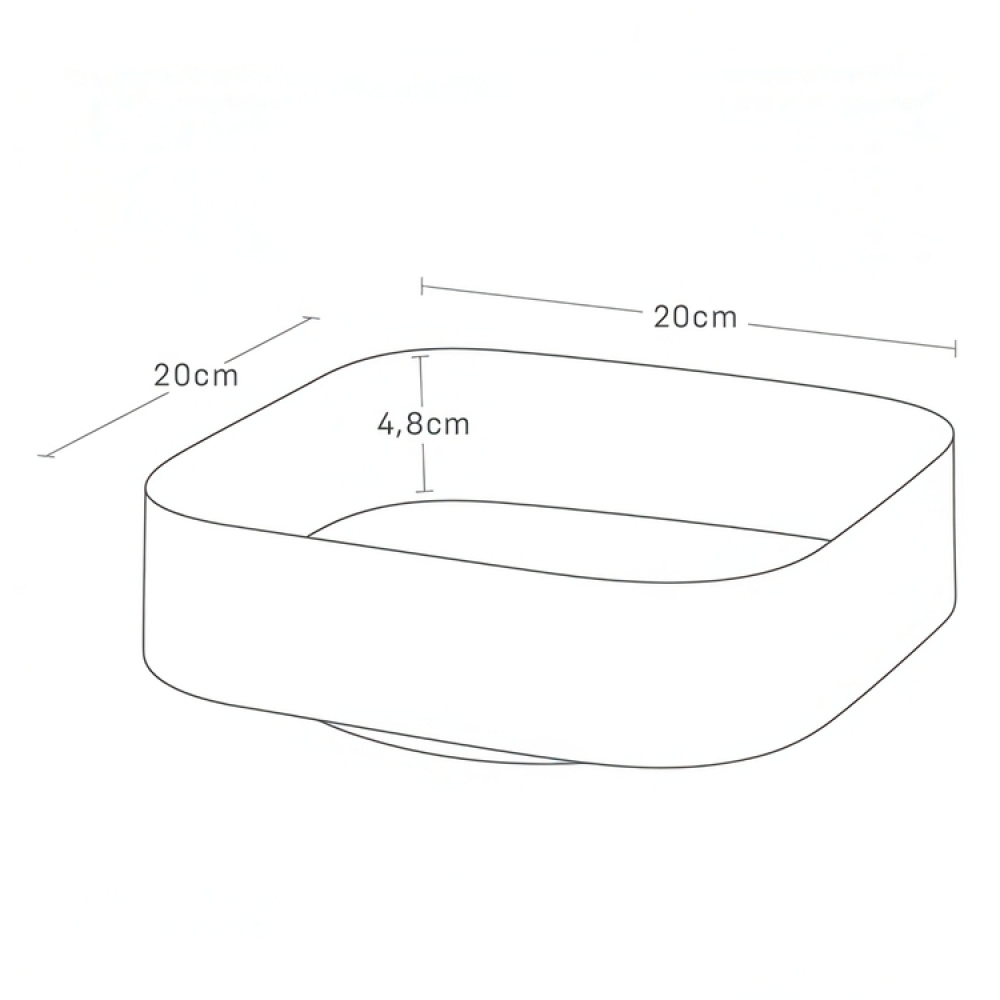 Turntable, Square, TOWER ROTATING TRAY, Yamazaki, 20 x 20 x H 6,3 cm in the group Storage / Kitchen storage / Kitchen cabinet organizers / Spice racks at SmartaSaker.se (42747)