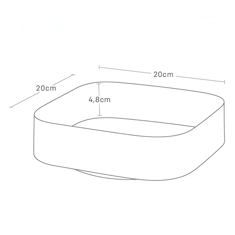 Turntable, Square, TOWER ROTATING TRAY, Yamazaki, 20 x 20 x H 6,3 cm in the group Storage / Kitchen storage / Kitchen cabinet organizers / Spice racks at SmartaSaker.se (42747)