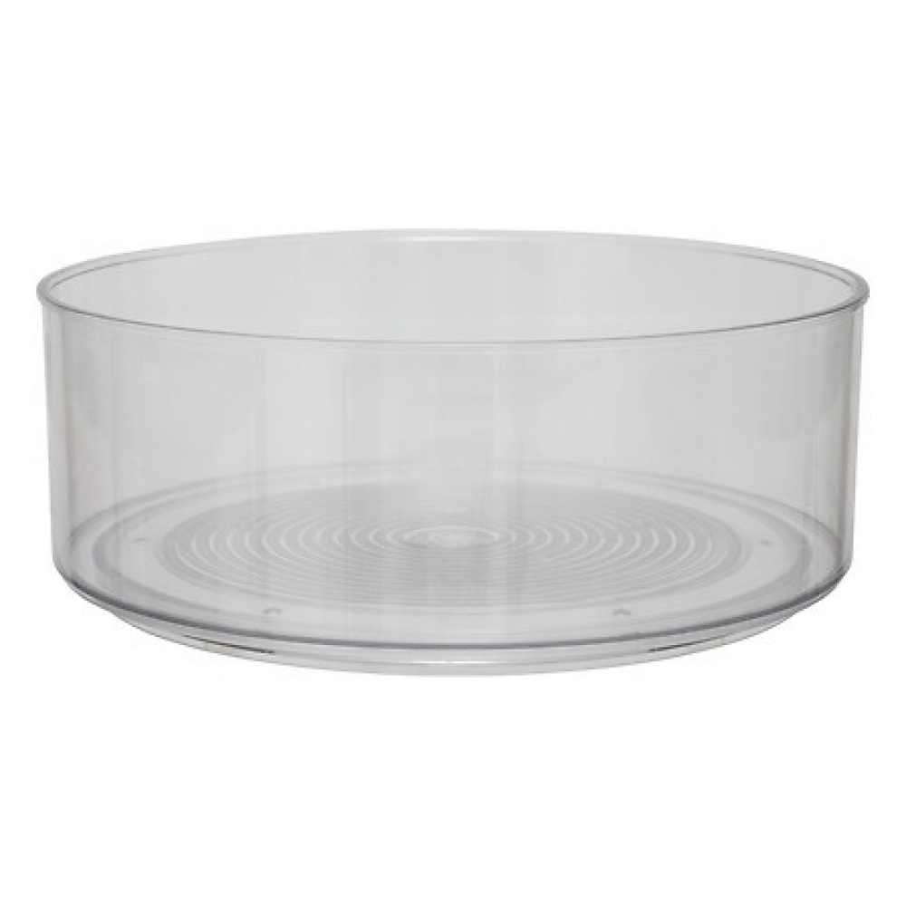 Lazy Susan Bin, PLATEU ROTATIF, Ø 23 cm, Transparent in the group Storage / Kitchen storage at SmartaSaker.se (42748)