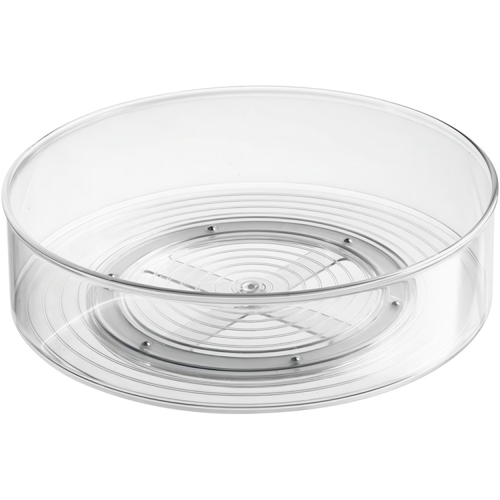 Revolving Fridge Bin, LAZY SUSAN, Ø 29,2 cm, Transparent in the group Storage / Kitchen storage / Kitchen cabinet organizers / Spice racks at SmartaSaker.se (42749)