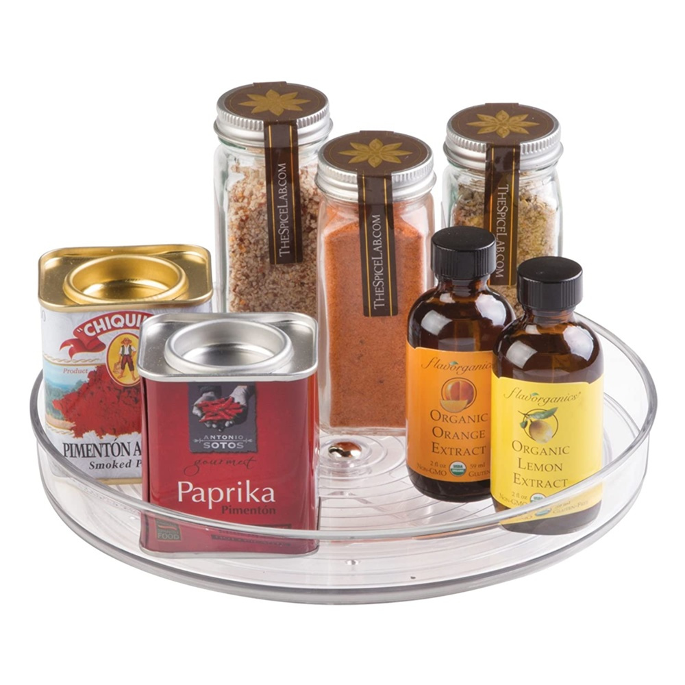 Kitchen Organiser, Small, RPET TURNTABLE, Low, Ø 23 cm, Transparent in the group Storage / Kitchen storage / Kitchen cabinet organizers / Spice racks at SmartaSaker.se (42750)
