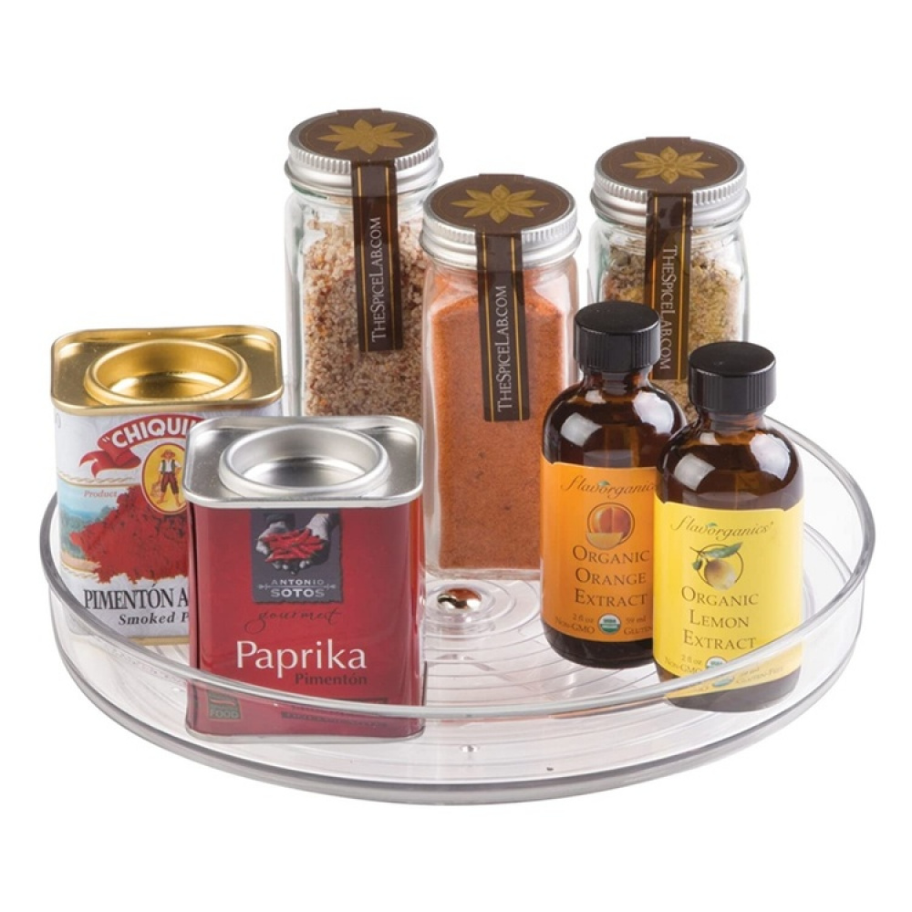 Kitchen Organiser, Small, RPET TURNTABLE, Low, Ø 23 cm, Transparent in the group Storage / Kitchen storage / Kitchen cabinet organizers / Spice racks at SmartaSaker.se (42750)