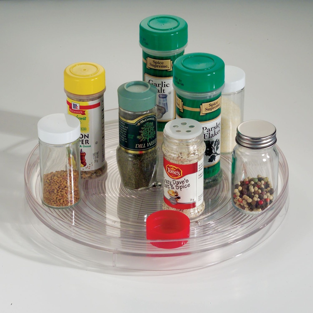 Kitchen Organiser, Small, RPET TURNTABLE, Low, Ø 23 cm, Transparent in the group Storage / Kitchen storage / Kitchen cabinet organizers / Spice racks at SmartaSaker.se (42750)