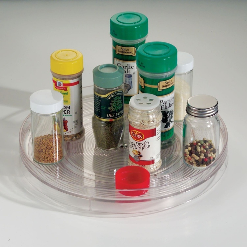 Kitchen Organiser, Small, RPET TURNTABLE, Low, Ø 23 cm, Transparent in the group Storage / Kitchen storage / Kitchen cabinet organizers / Spice racks at SmartaSaker.se (42750)