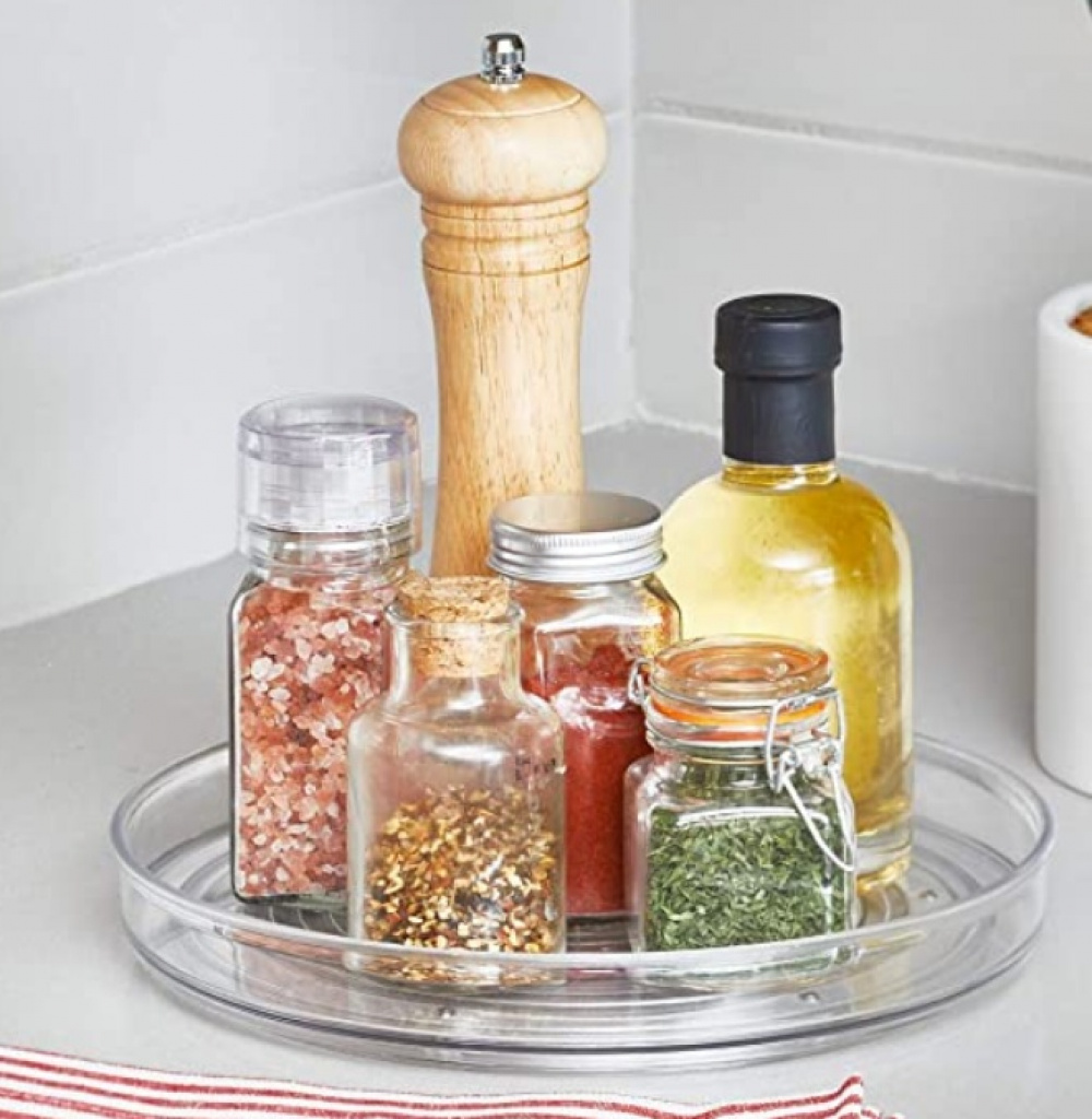 Kitchen Organiser, Small, RPET TURNTABLE, Low, Ø 23 cm, Transparent in the group Storage / Kitchen storage / Kitchen cabinet organizers / Spice racks at SmartaSaker.se (42750)