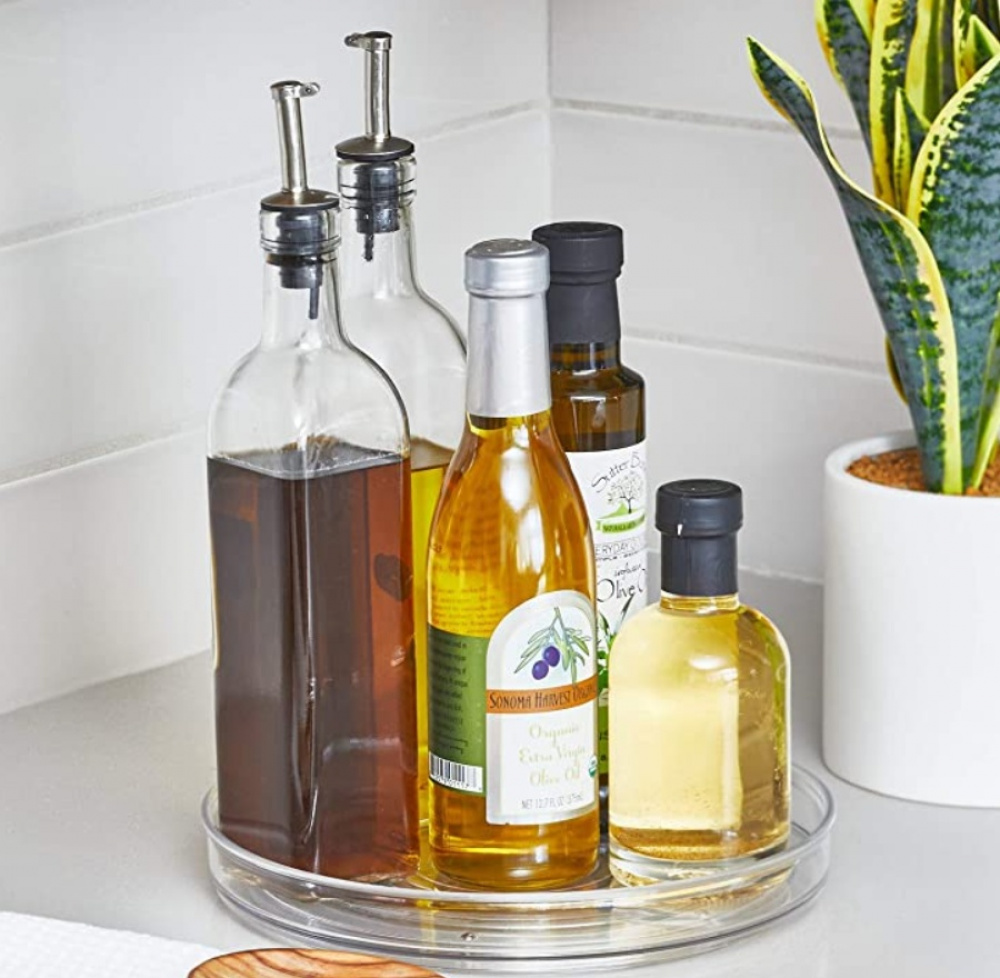 Kitchen Organiser, Small, RPET TURNTABLE, Low, Ø 23 cm, Transparent in the group Storage / Kitchen storage / Kitchen cabinet organizers / Spice racks at SmartaSaker.se (42750)