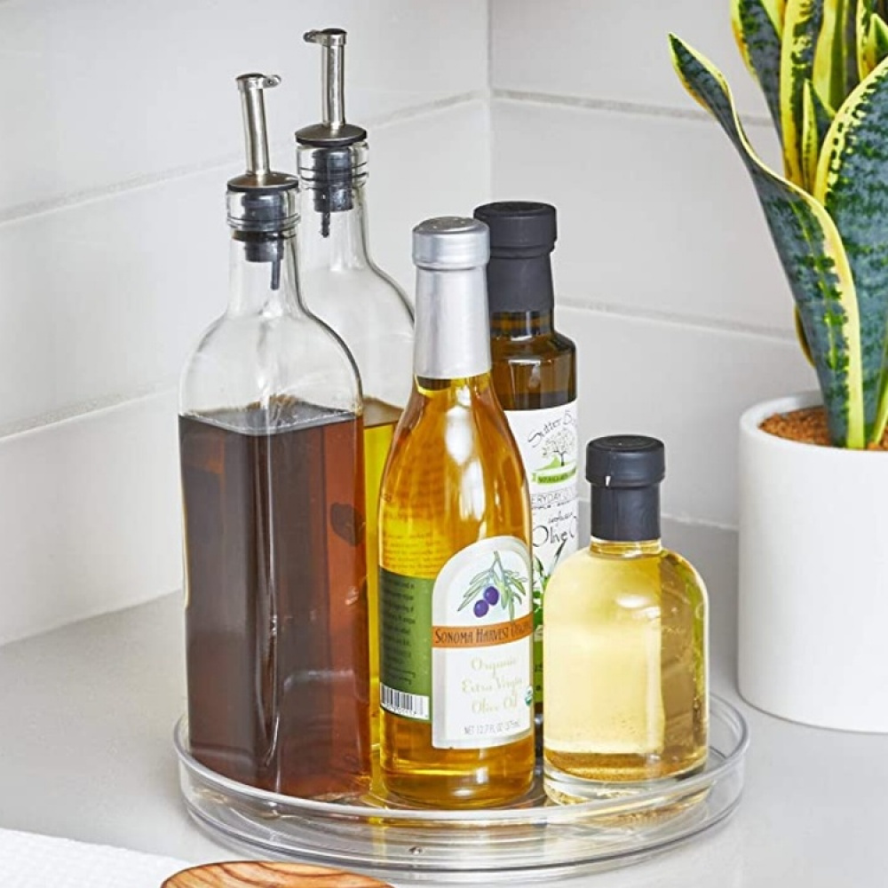 Kitchen Organiser, Small, RPET TURNTABLE, Low, Ø 23 cm, Transparent in the group Storage / Kitchen storage / Kitchen cabinet organizers / Spice racks at SmartaSaker.se (42750)