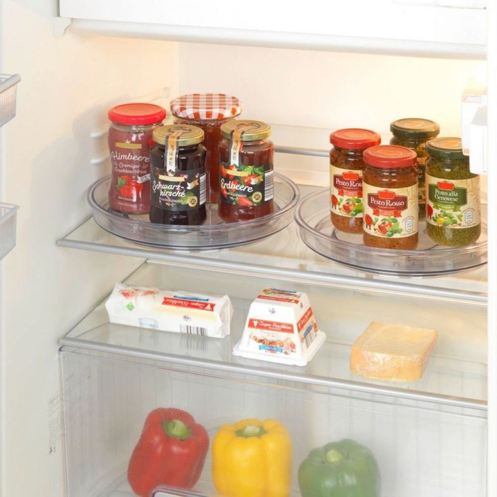 Kitchen Organiser, Small, VICTORIA TURNTABLE, Low, Ø 24 cm, Transparent in the group Storage / Kitchen storage / Kitchen cabinet organizers / Spice racks at SmartaSaker.se (42751)