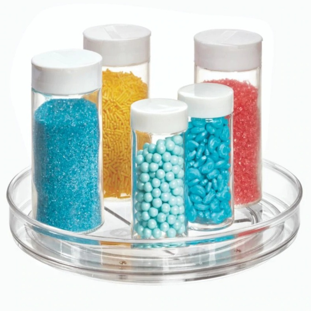 Lazy Susan, Small, THE HOME EDIT SINGLE TIER TURNTABLE Low, Ø 23 cm, Transparent in the group Storage / Kitchen storage / Kitchen cabinet organizers / Spice racks at SmartaSaker.se (42752)