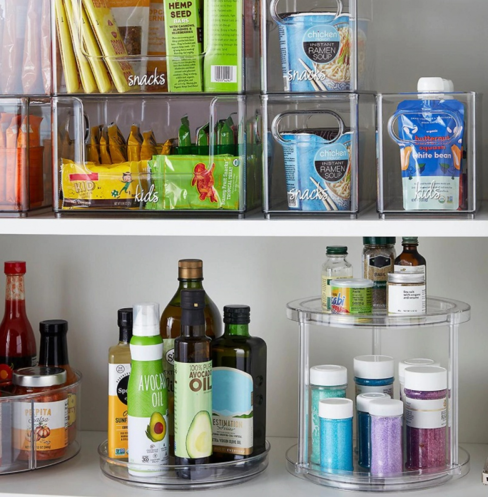 Lazy Susan, Small, THE HOME EDIT SINGLE TIER TURNTABLE Low, Ø 23 cm, Transparent in the group Storage / Kitchen storage / Kitchen cabinet organizers at SmartaSaker.se (42752)