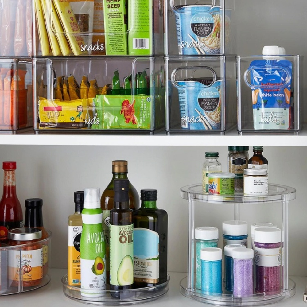 Lazy Susan, Small, THE HOME EDIT SINGLE TIER TURNTABLE Low, Ø 23 cm, Transparent in the group Storage / Kitchen storage / Kitchen cabinet organizers / Spice racks at SmartaSaker.se (42752)