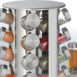 Rotating Spice Rack, SPICE RACK ROTA , Ø 21 x H 28,5 cm , Silver / Clear Rotating Spice Rack, SPICE RACK ROTA , Ø 21 x H 28,5 cm , Silver / Clear