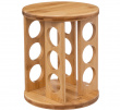 Rotating Spice Rack, ALL BAMBOO ORGANIZER, Ø 18 x H 23 cm, Nature