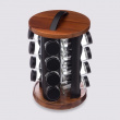 Rotating Spice Rack, ACACIA ORGANIZER , Ø 20 x H 31,5 cm, Brown Rotating Spice Rack, ACACIA ORGANIZER , Ø 20 x H 31,5 cm, Brown
