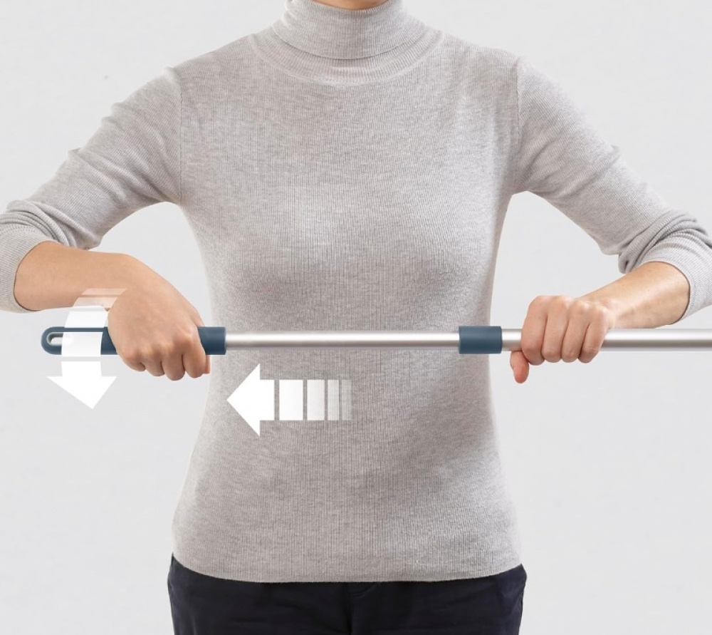 Broom, Wall-mounted, CLEAN-STORE LONGBRISTLE, Joseph Joseph, Silver / Blue in the group Storage / Cleaning and waste sorting / Cloths and brushes at SmartaSaker.se (42761)