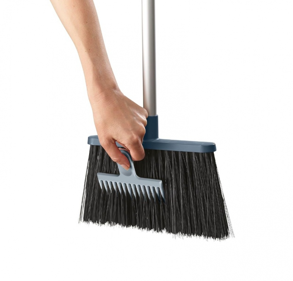 Broom, Wall-mounted, CLEAN-STORE LONGBRISTLE, Joseph Joseph, Silver / Blue in the group Storage / Cleaning and waste sorting / Cloths and brushes at SmartaSaker.se (42761)