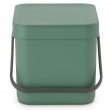 Bin for organic waste, BRABANTIA SORT & GO WASTE BIN, 6 L, Green
