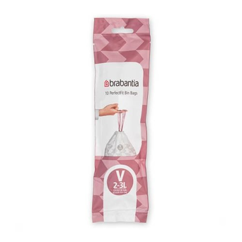 Caddy Liners, 2-3 L Set of 10, BRABANTIA BIN LINERS CODE V, White in the group Storage / Cleaning and waste sorting / Waste sorting at SmartaSaker.se (42767)