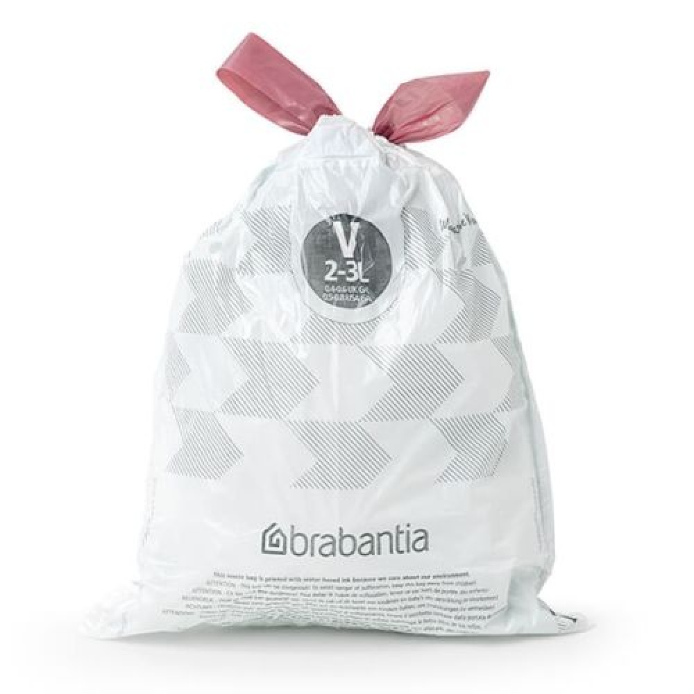 Caddy Liners, 2-3 L Set of 10, BRABANTIA BIN LINERS CODE V, White in the group Storage / Cleaning and waste sorting / Waste sorting at SmartaSaker.se (42767)