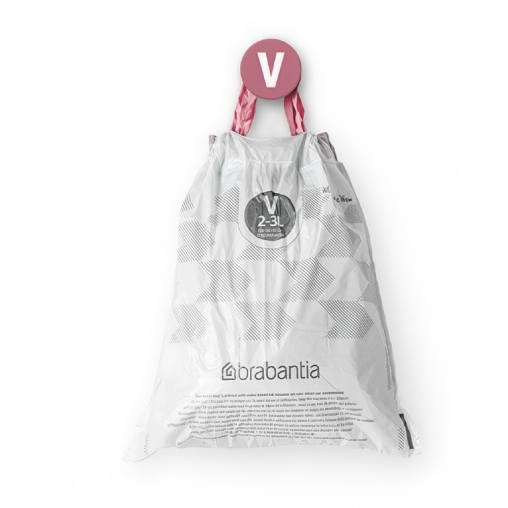 Caddy Liners, 2-3 L Set of 10, BRABANTIA BIN LINERS CODE V, White in the group Storage / Cleaning and waste sorting / Waste sorting at SmartaSaker.se (42767)