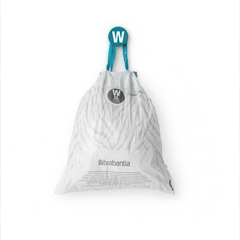 Caddy Liners, 5 L Set of 10, BRABANTIA BIN LINERS CODE W, White in the group Storage / Cleaning and waste sorting / Waste sorting at SmartaSaker.se (42768)