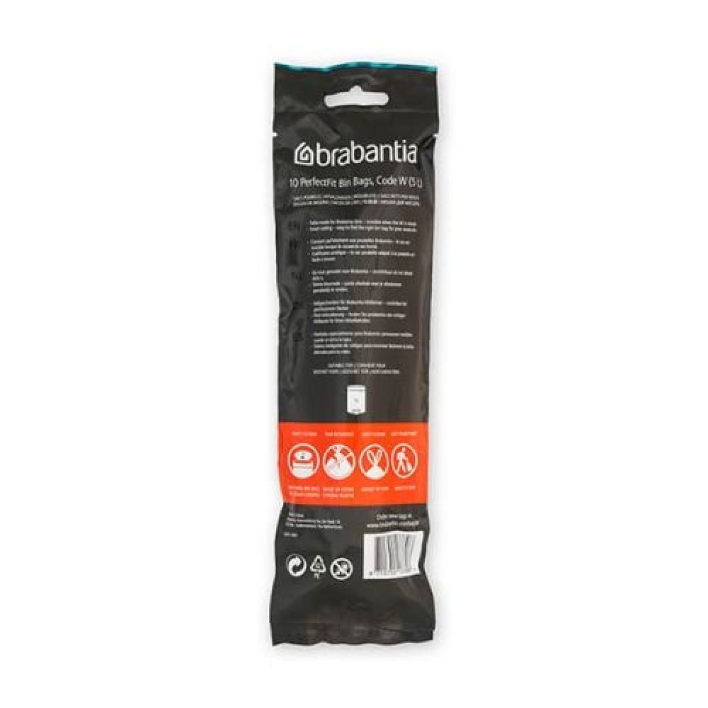 Caddy Liners, 5 L Set of 10, BRABANTIA BIN LINERS CODE W, White in the group Storage / Cleaning and waste sorting / Waste sorting at SmartaSaker.se (42768)
