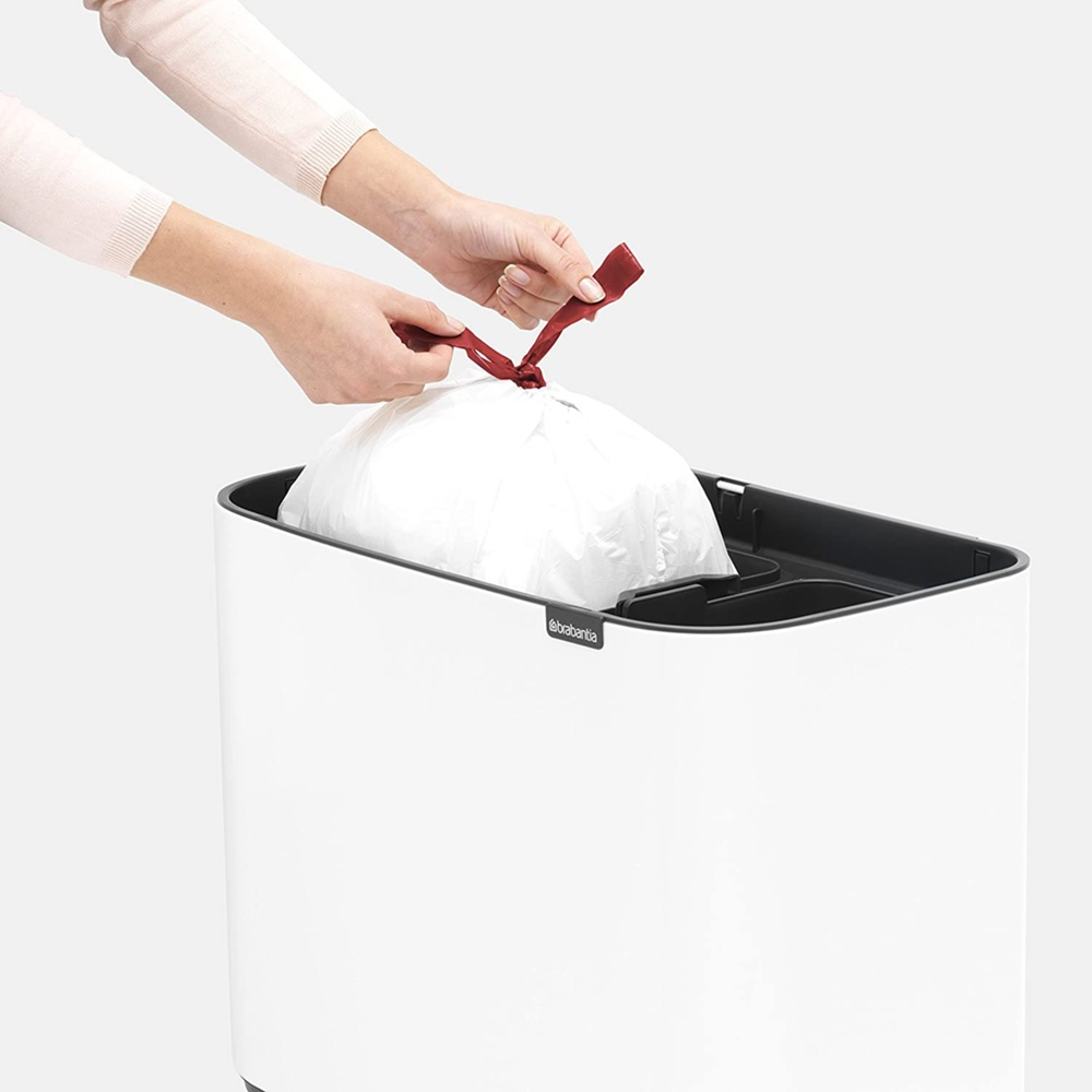 Caddy Liners, Extra strong, 20 -25 L Set of 40, BRABANTIA BIN LINERS CODE J, White in the group Storage / Cleaning and waste sorting / Waste sorting at SmartaSaker.se (42769)