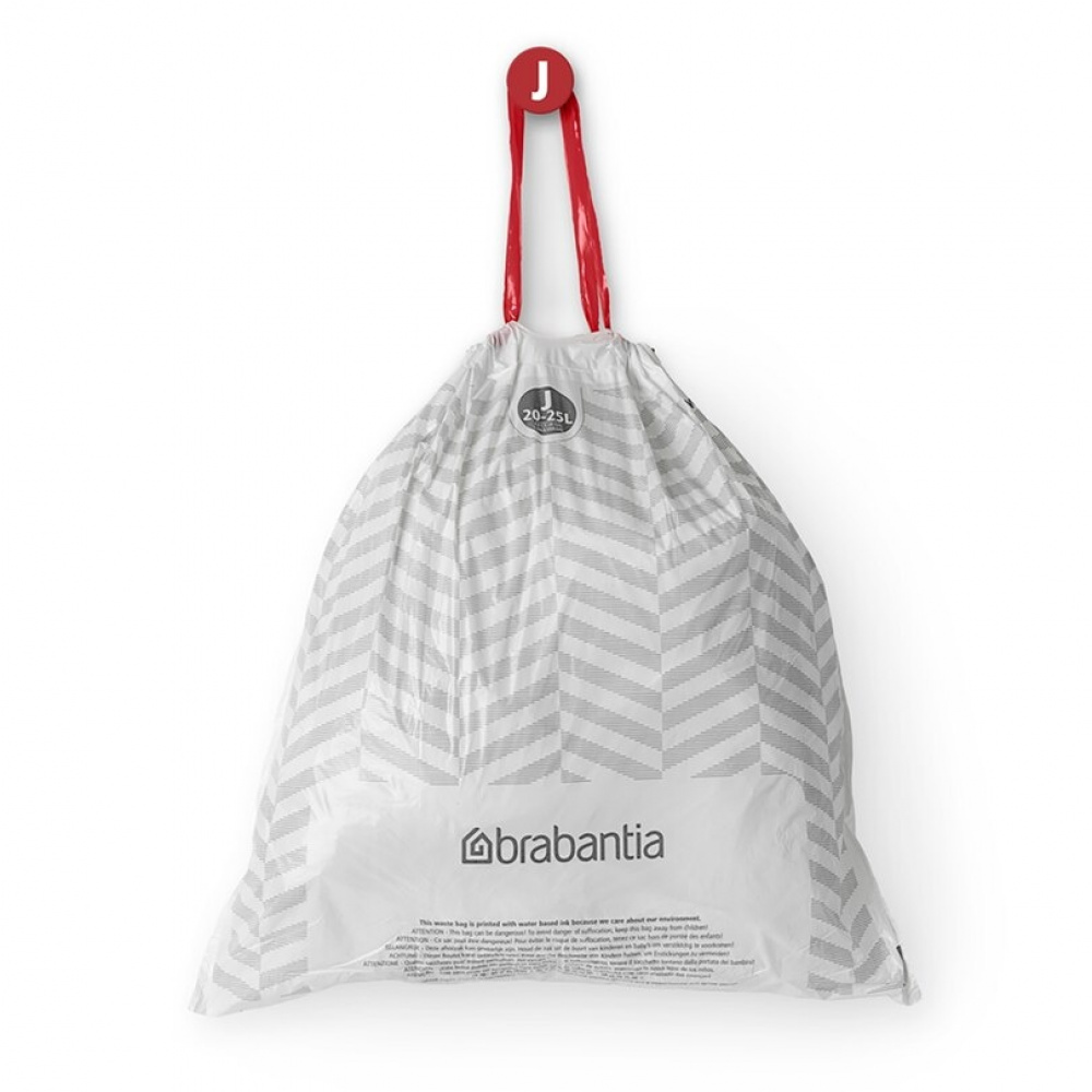 Caddy Liners, Extra strong, 20 -25 L Set of 40, BRABANTIA BIN LINERS CODE J, White in the group Storage / Cleaning and waste sorting / Waste sorting at SmartaSaker.se (42769)