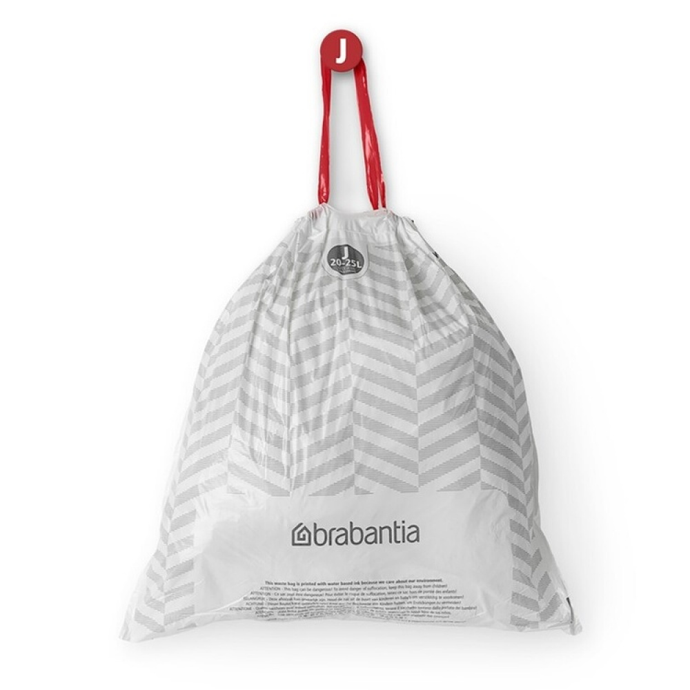 Caddy Liners, Extra strong, 20 -25 L Set of 40, BRABANTIA BIN LINERS CODE J, White in the group Storage / Cleaning and waste sorting / Waste sorting at SmartaSaker.se (42769)