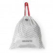 Caddy Liners, Extra strong, 20 -25 L Set of 40, BRABANTIA BIN LINERS CODE J, White Caddy Liners, Extra strong, 20 -25 L Set of 40, BRABANTIA BIN LINERS CODE J, White