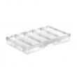 Box with lid, 12 Compartments, SMARTSTORE ORGANIZER SMALL, 25 x 16 x H4 cm, Clear Box with lid, 12 Compartments, SMARTSTORE ORGANIZER SMALL, 25 x 16 x H4 cm, Clear