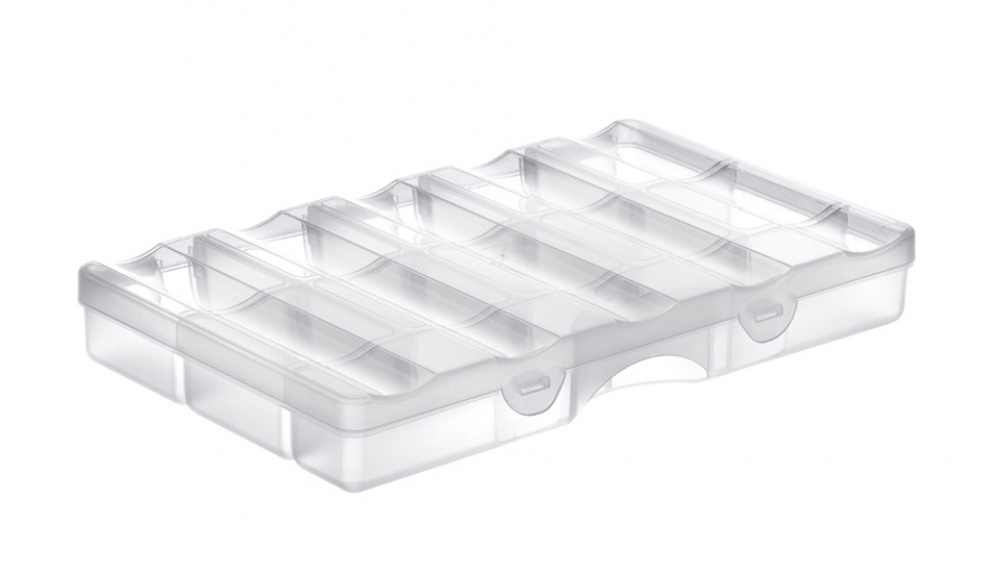 Box with lid, 12 Compartments, SMARTSTORE ORGANIZER SMALL, 25 x 16 x H4 cm, Clear in the group Storage / Storage boxes / Mini organizers / Boxes at SmartaSaker.se (42774)