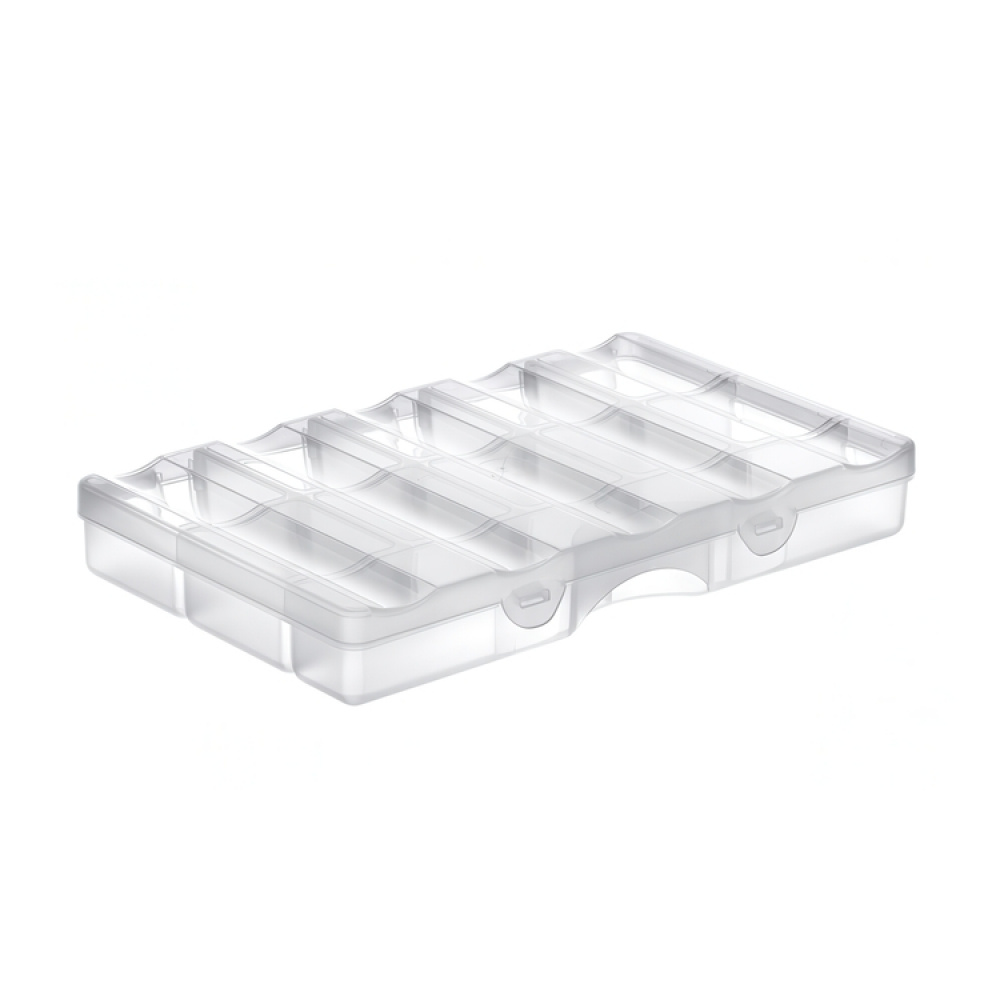 Box with lid, 12 Compartments, SMARTSTORE ORGANIZER SMALL, 25 x 16 x H4 cm, Clear in the group Storage / Storage boxes / Mini organizers / Boxes at SmartaSaker.se (42774)