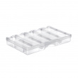 Box with lid, 12 Compartments, SMARTSTORE ORGANIZER SMALL, 25 x 16 x H4 cm, Clear Box with lid, 12 Compartments, SMARTSTORE ORGANIZER SMALL, 25 x 16 x H4 cm, Clear
