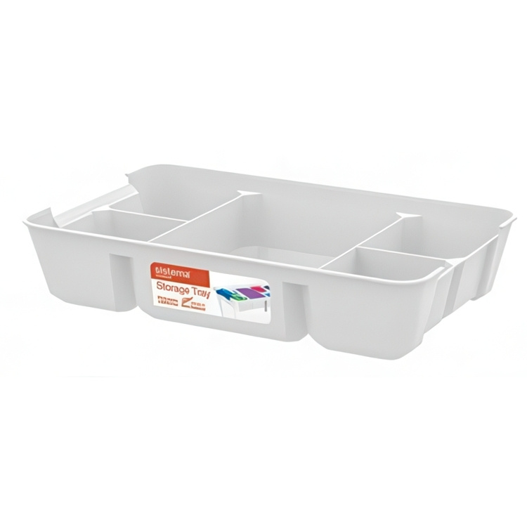 Organising Tray, SISTEMA STORAGE TRAY, 30,5 x 23,5 x H 7 cm, Vit in the group Storage / Storage boxes at SmartaSaker.se (42781)