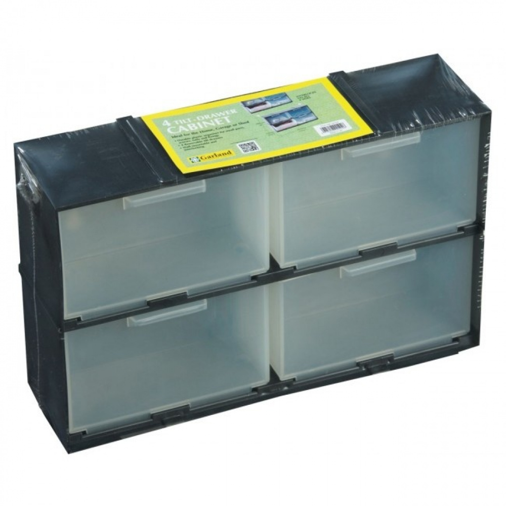 Cabinet with 4 tilting drawers, TILT DRAWER CABINET, 32,5 x 9 x H 20,8 cm, Garland in the group Storage / Storage room and garage at SmartaSaker.se (42786)
