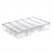 Box with lid, 19 Compartments, SMARTSTORE ORGANIZER LARGE, 38 x 27 x H7cm, Clear Box with lid, 19 Compartments, SMARTSTORE ORGANIZER LARGE, 38 x 27 x H7cm, Clear