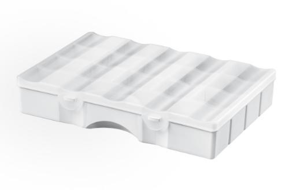 Box with lid, 19 Compartments, SMARTSTORE ORGANIZER LARGE, 38 x 27 x H7cm, Clear in the group Storage / Storage boxes / Mini organizers / Boxes at SmartaSaker.se (42792)