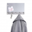 Mirror / Magnetic board with hooks, WENKO, 30 x H 19cm, Silver Mirror / Magnetic board with hooks, WENKO, 30 x H 19cm, Silver