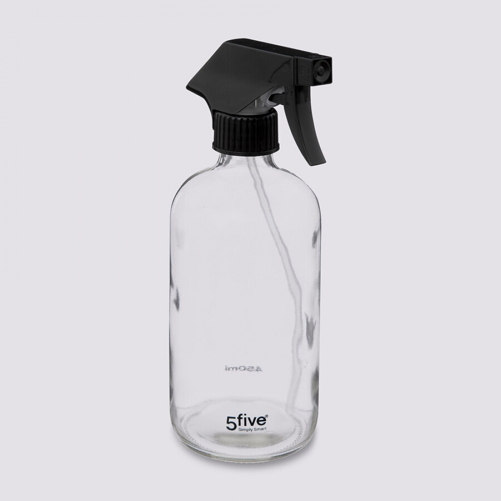 Spray bottle in Glass, 450 ml, VAPORISATEUR SPRAY, Ø 7,4 x H 21 cm, Clear Black in the group Storage / Cleaning and waste sorting at SmartaSaker.se (42796)