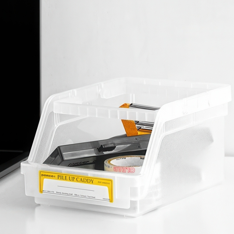 Stackable basket, Open front, PENCO PILE UP CADDY, 18 x 13 x H 9,5 cm in the group Storage / Storage boxes at SmartaSaker.se (42801)