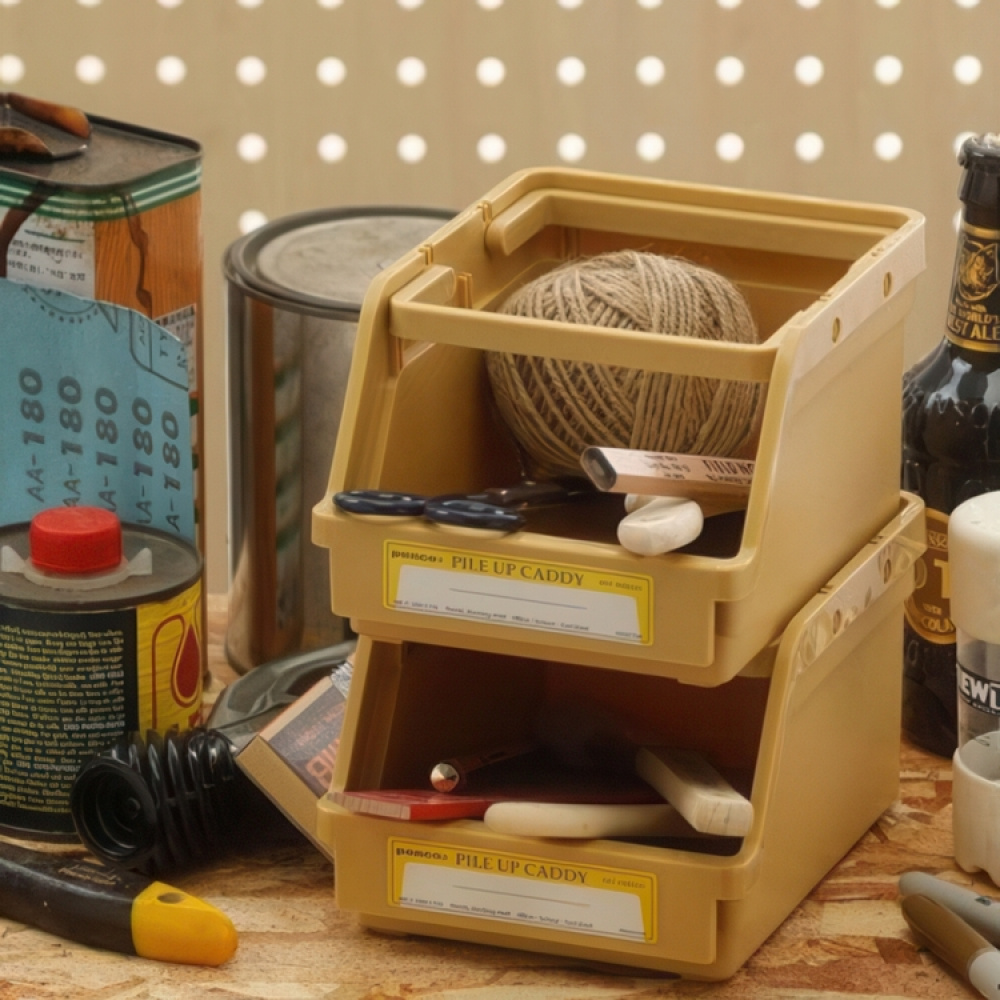 Stackable basket, Open front, PENCO PILE UP CADDY, 18 x 13 x H 9,5 cm in the group Storage / Storage boxes at SmartaSaker.se (42801)