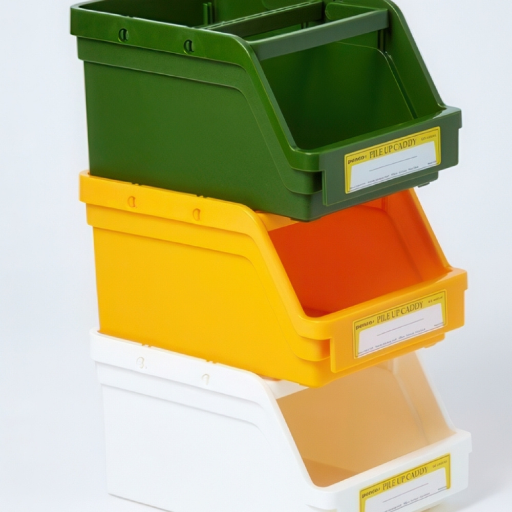 Stackable basket, Open front, PENCO PILE UP CADDY, 18 x 13 x H 9,5 cm in the group Storage / Storage boxes at SmartaSaker.se (42801)